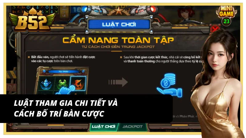 Quy định tham gia trò chơi chi tiết kèm cách sắp xếp bàn cược