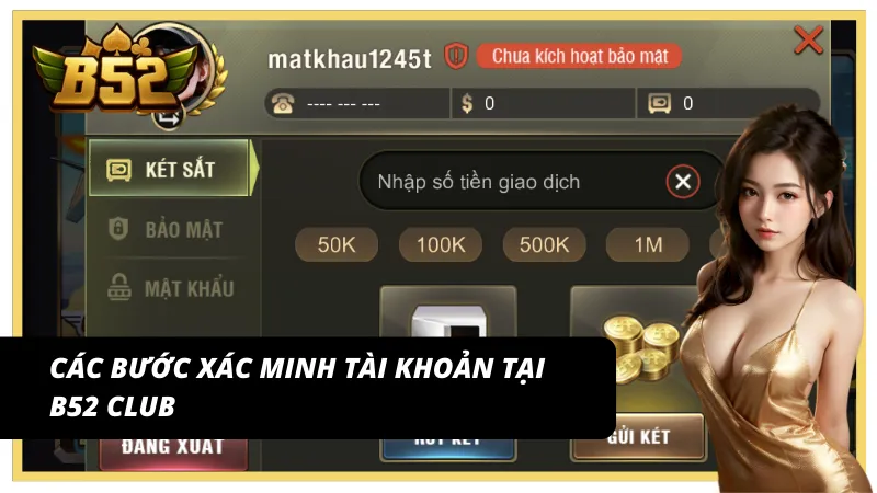 Các thao tác cần làm để hoàn tất xác minh tài khoản tại cổng game