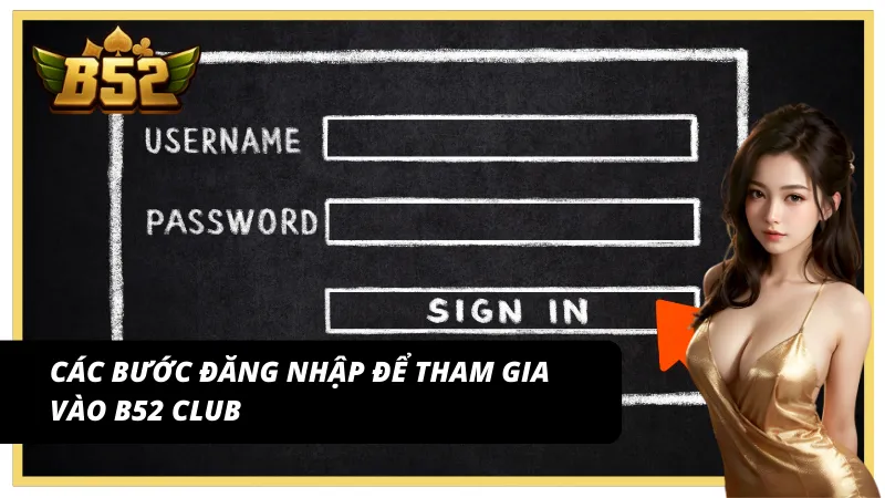 Quy trình đăng nhập B52 Club