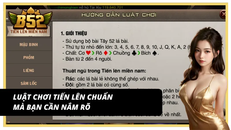 Nội dung đầy đủ về luật chơi tiến lên miền Nam
